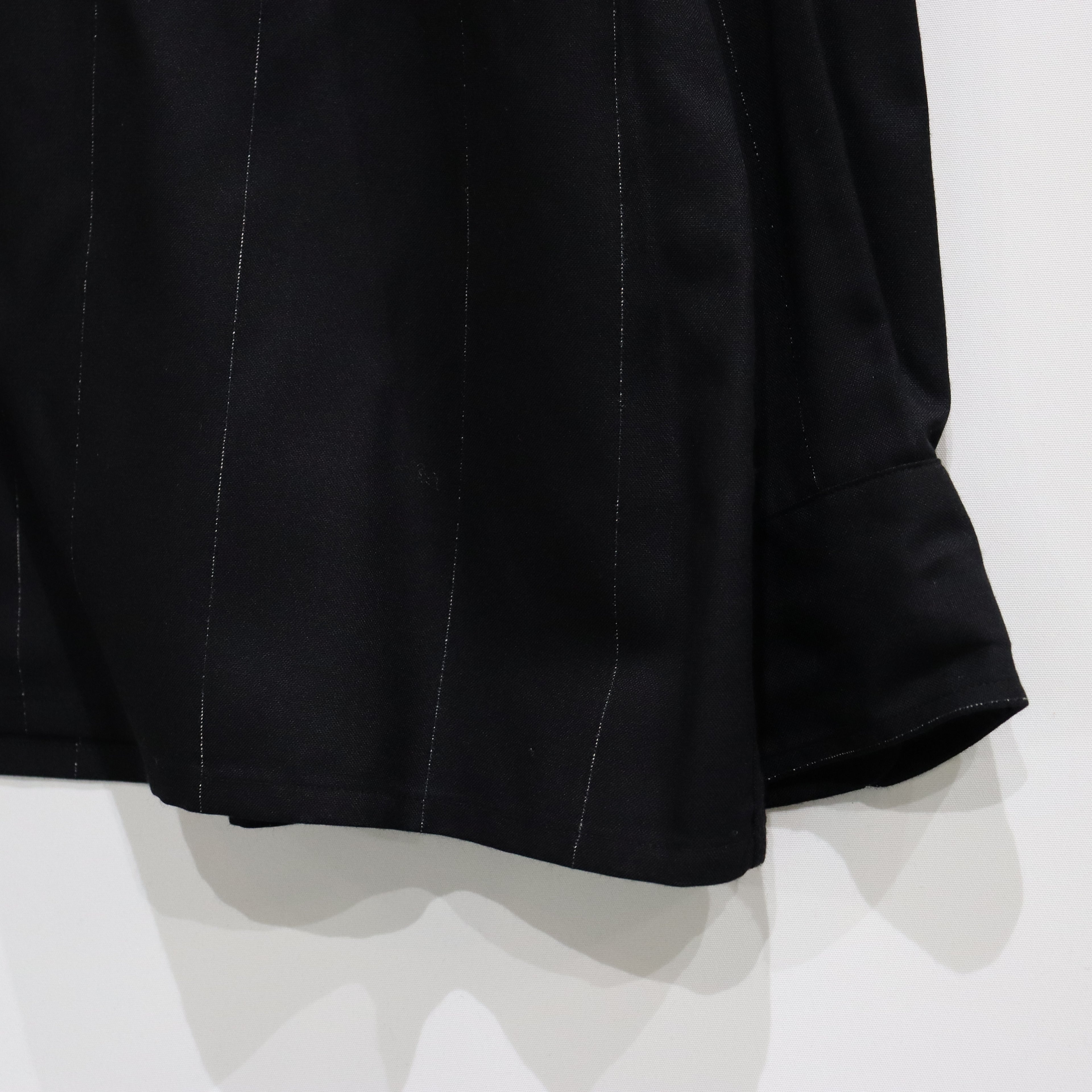 KASURI OPEN COLLAR SHIRT L/S #BLACK [23FW-WMS-OC07]