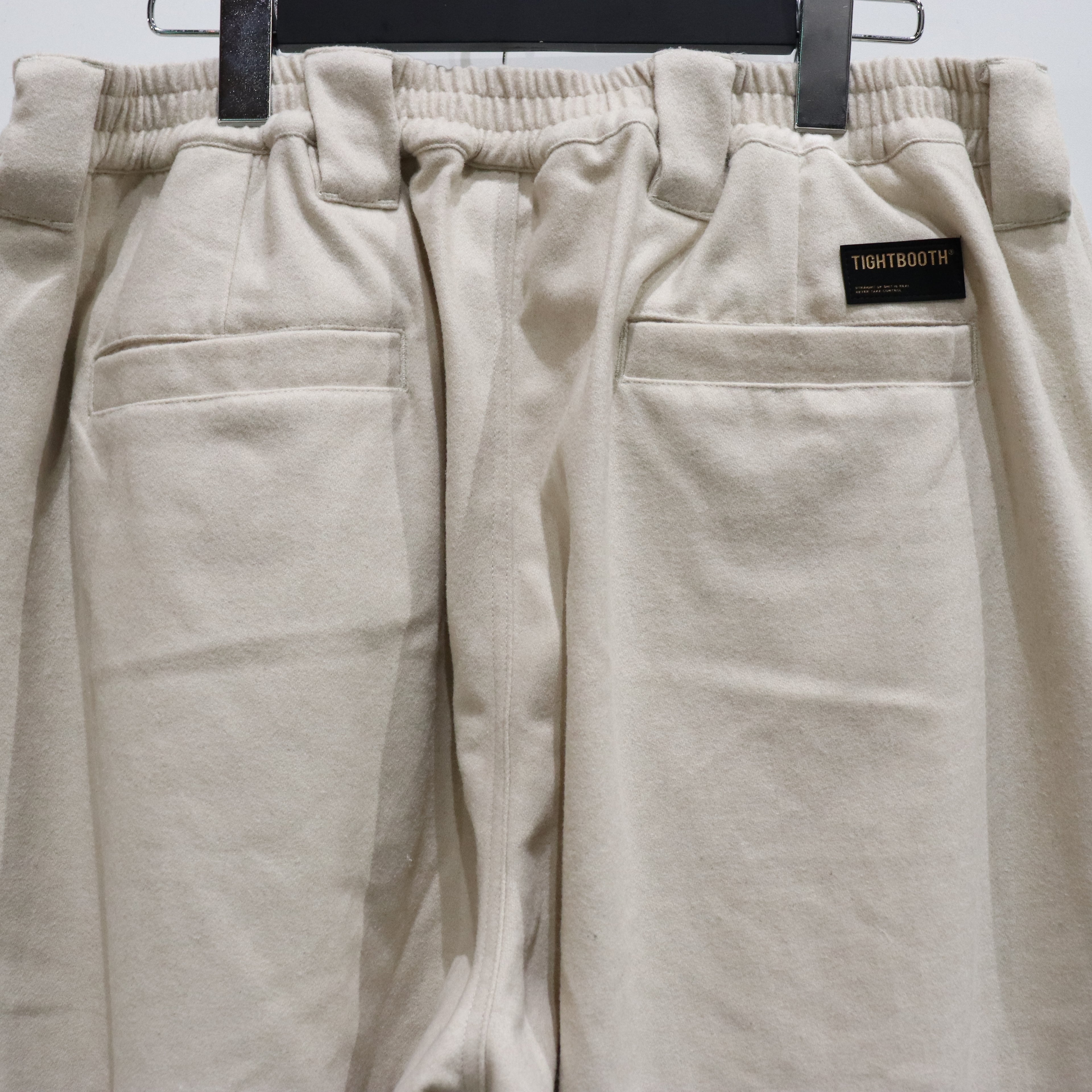WOOL BAGGY SLACKS #IVORY [FW23-B09]