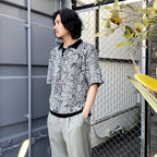 PYTHON KNIT POLO SHIRT #GRAY [24SS-WMK-KN11]