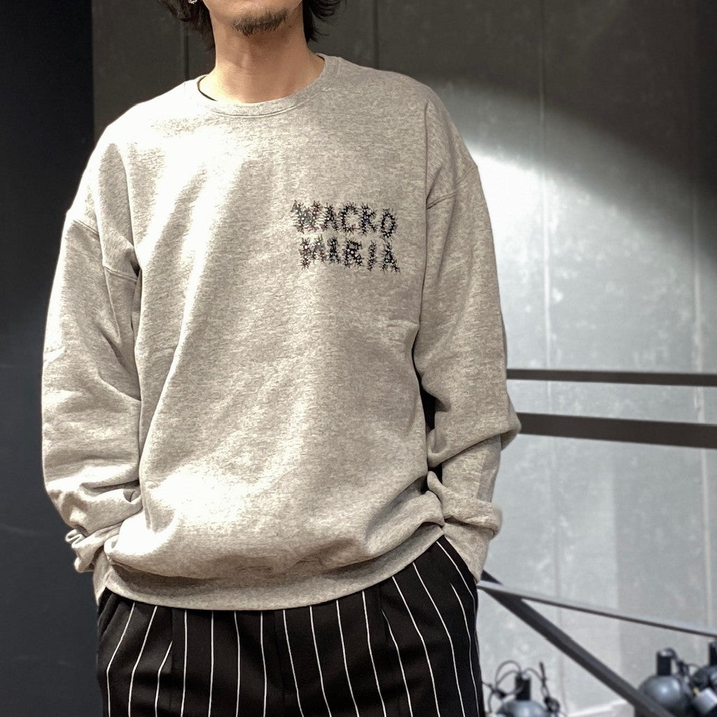 NECK FACE | CREW NECK SWEAT SHIRT -TYPE 5- #GRAY [NECKFACE-WM-SS25