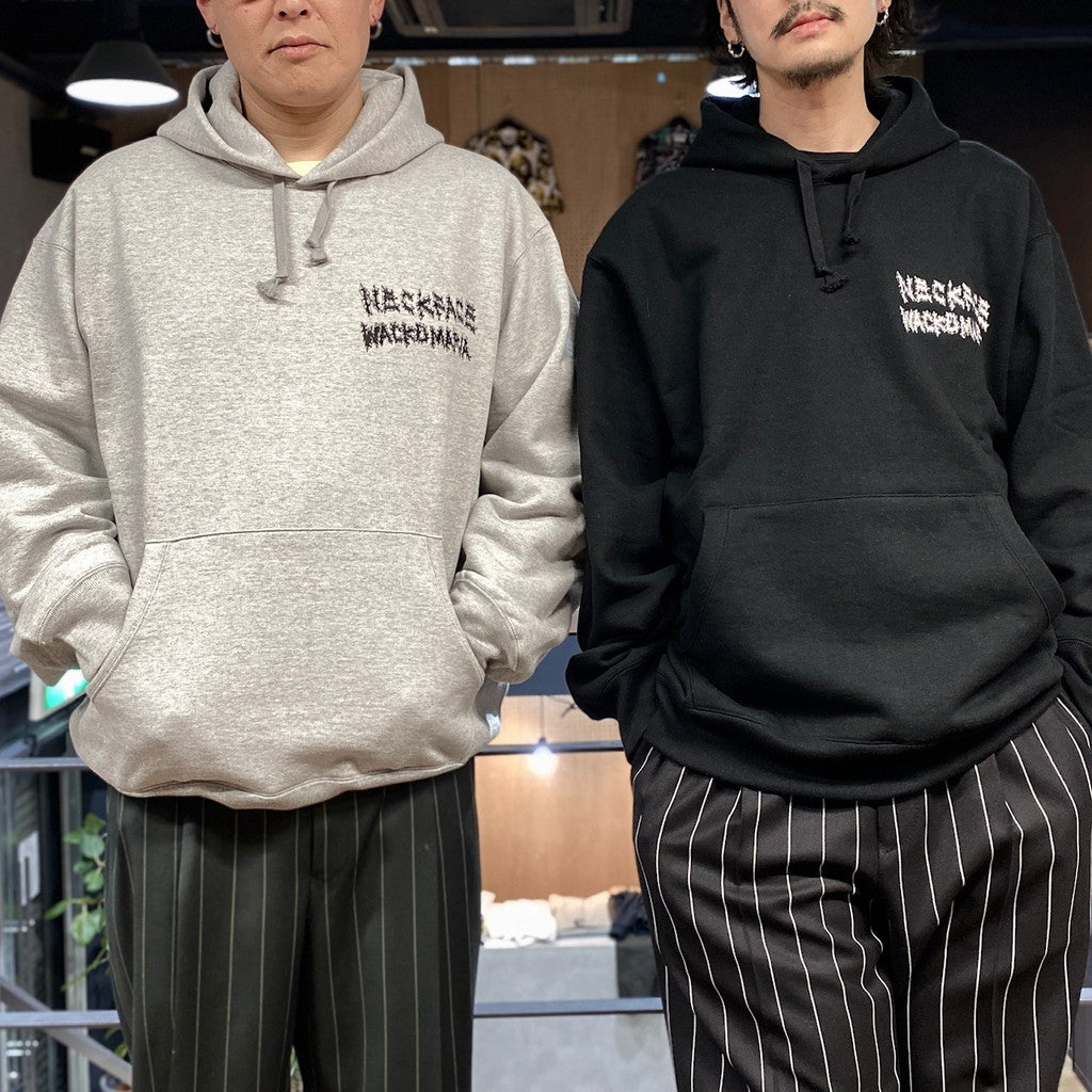 頸部 | 厚重套頭連帽衛衣 #灰色 [NECKFACE-WM-SS26]