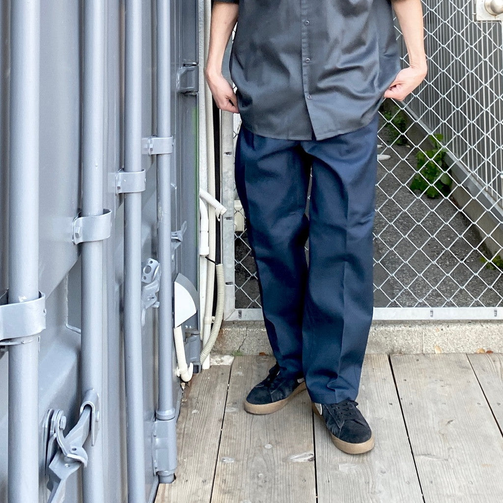 DICKIES | PLEATED TROUSERS #NAVY [24SS-WMP-DC01]