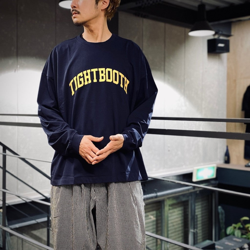 COLLEGE L/S T-SHIRT #Navy [SS25-T03]