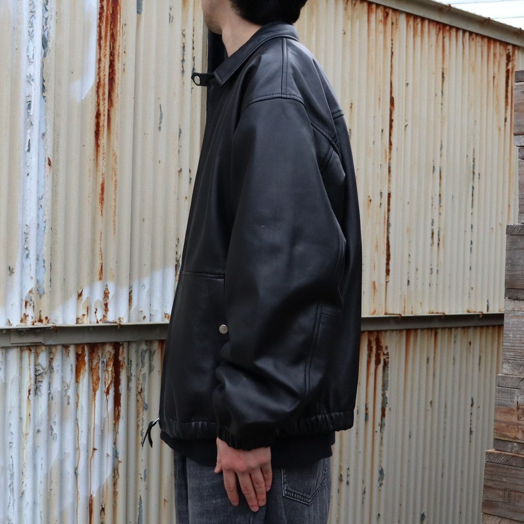 LEATHER SWING TOP #BLACK LEATHER [sn25f001]