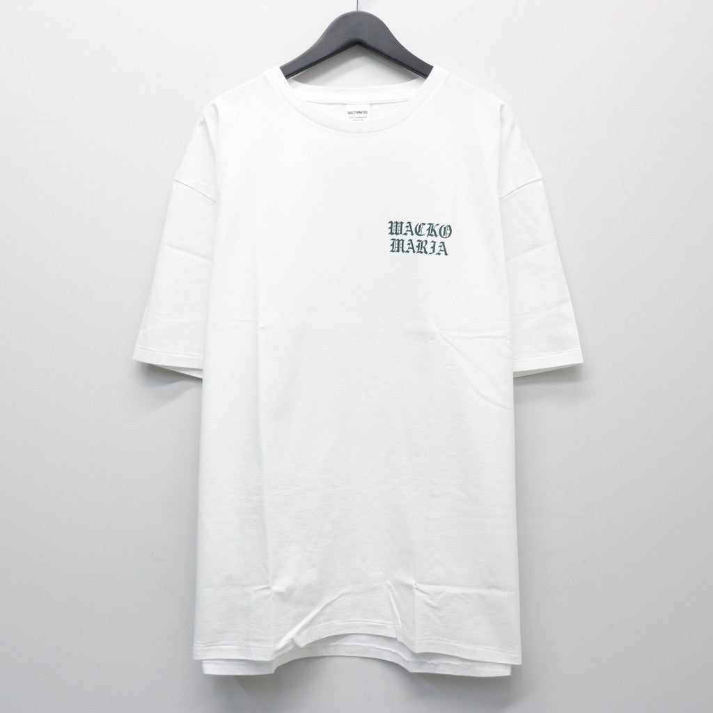 WASHED HEAVY WEIGHT CREW NECK T-SHIRT ( TYPE-2 ) #WHITE/GREEN [26SSE-WMT-WT02]