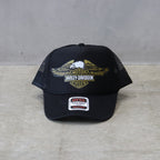 哈雷戴維森 | 尖叫鷹彎簷貼片帽 #黑色 / 黑色 [HD25SS-CAP-01]