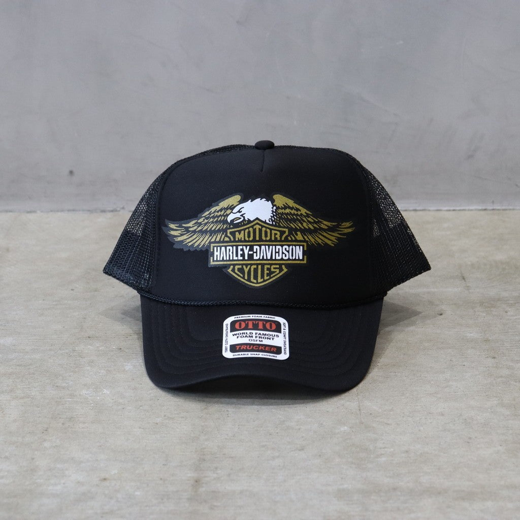 哈雷戴維森 | 尖叫鷹彎簷貼片帽 #黑色 / 黑色 [HD25SS-CAP-01]