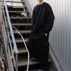 DELUXE | DAMAGE CREW SWEAT #Black [20TH-SW02]