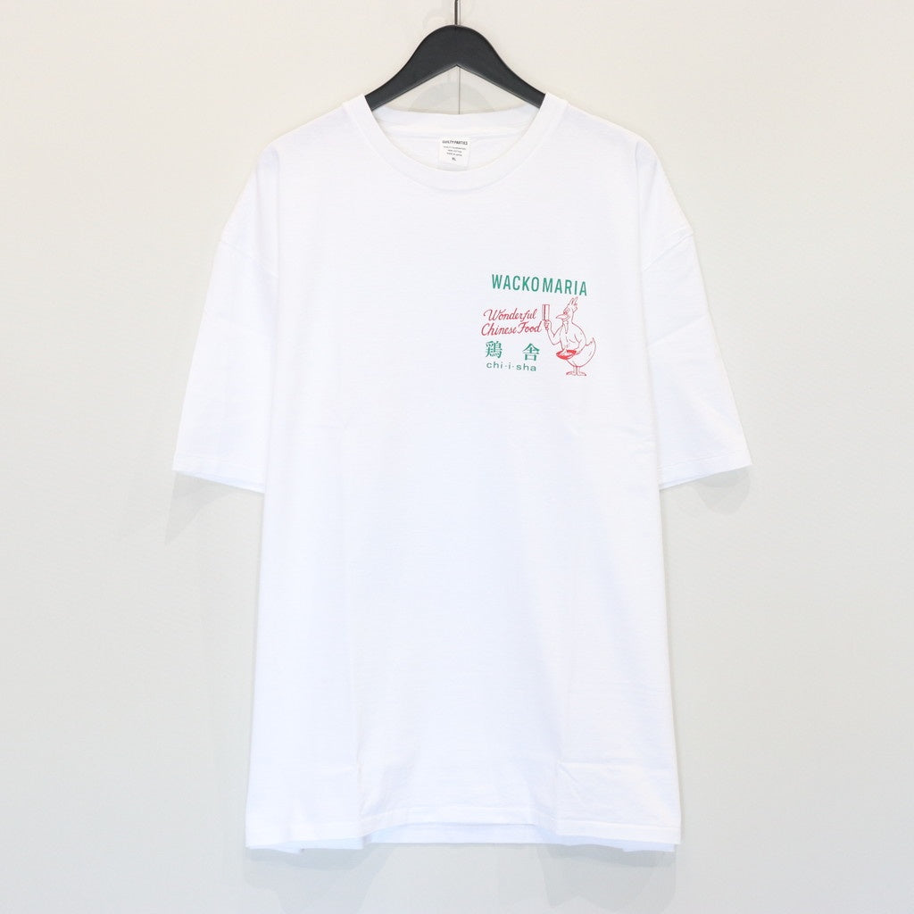 鶏舎 | WASHED HEAVY WEIGHT CREW NECK T-SHIRT ( TYPE-5 ) #WHITE