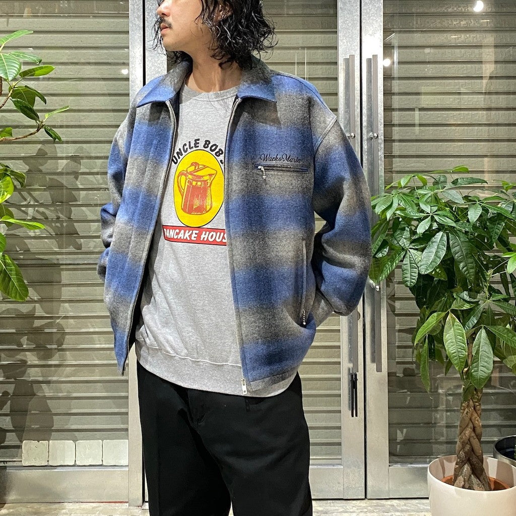 OMBRE CHECK 50'S JACKET ( TYPE-2 ) #BLUE [24FW-WMO-BL22]