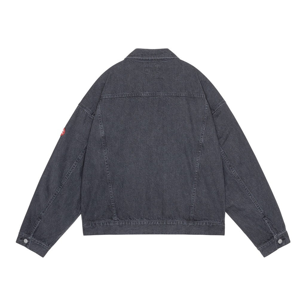 BLACK NEP DENIM TRUCKER JACKET #GREY [CES30JK18]