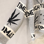 HIGHTIMES | COWICHAN SWEATER #GRAY [HIGHTIMES-WM-KN04]
