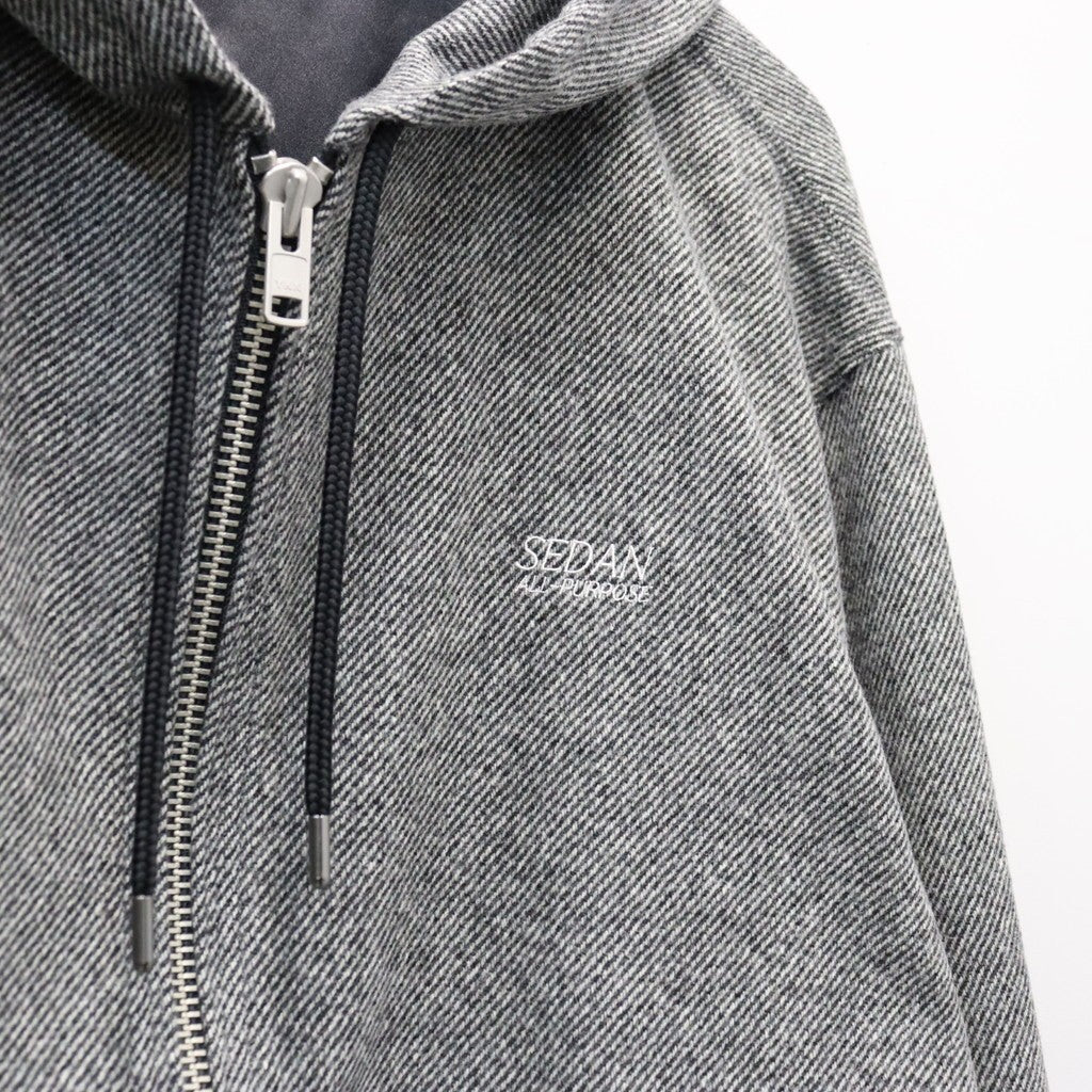 Tweed Hooded Active Jacket #Grey [SD26F-JK02]