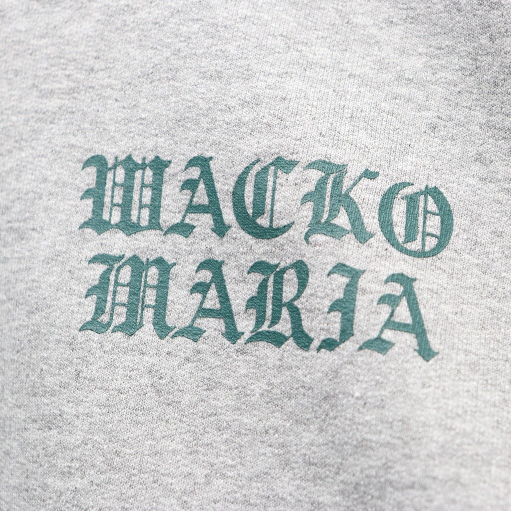 CREW NECK SWEAT SHIRT ( TYPE-2 ) #GRAY/GREEN [26SSE-WMC-SS07]