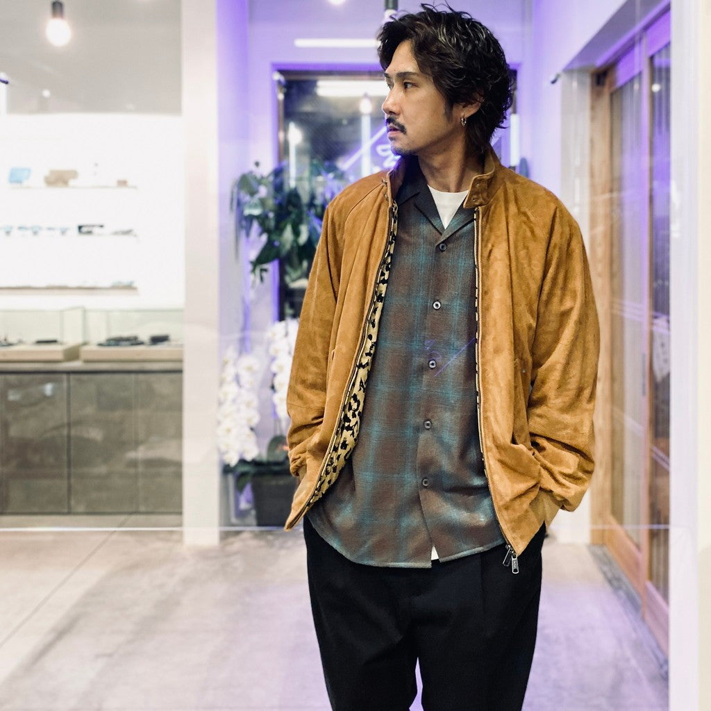 BARACUTA | G9 SUEDE LEATHER HARRINGTON JACKET #BEIGE [25FW-WMO-BC01]
