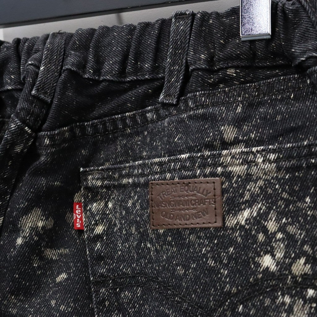 GALAXY DENIM PANTS #BLACK [RP0916303]