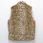 WILD THINGS | LEOPARD FUR HAPPY VEST ( TYPE-1 ) #BEIGE [26FW-WMO-WT05]