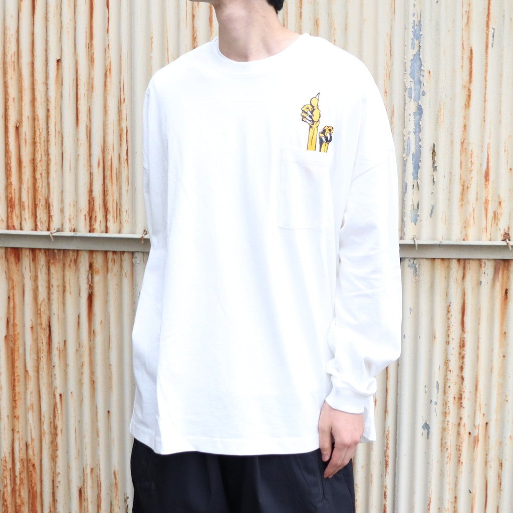 DEADKEBAB LS T-SHIRT #White [FW25-T02] – cocorozashi