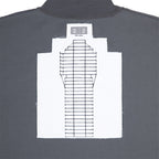 PE JERSEY SHORT SLEEVE HALF ZIP #CHARCOAL [CES29CS21]