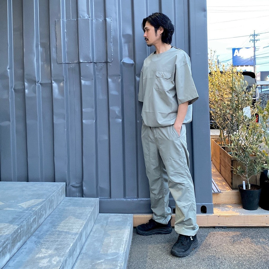 NON DOWN MILITARY HALF SLEEVE CUT SEW #D-SAGE GREEN [TAOIN-CS02NDML-1]