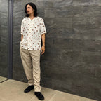 褶襉長褲 - 型號 2- #L-米色 [23SS-WMP-TR05 / 24SSE-WMP-TR02]