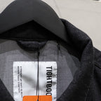 LABEL LOGO 牛仔夾克 #黑色 [FW24-JK07]