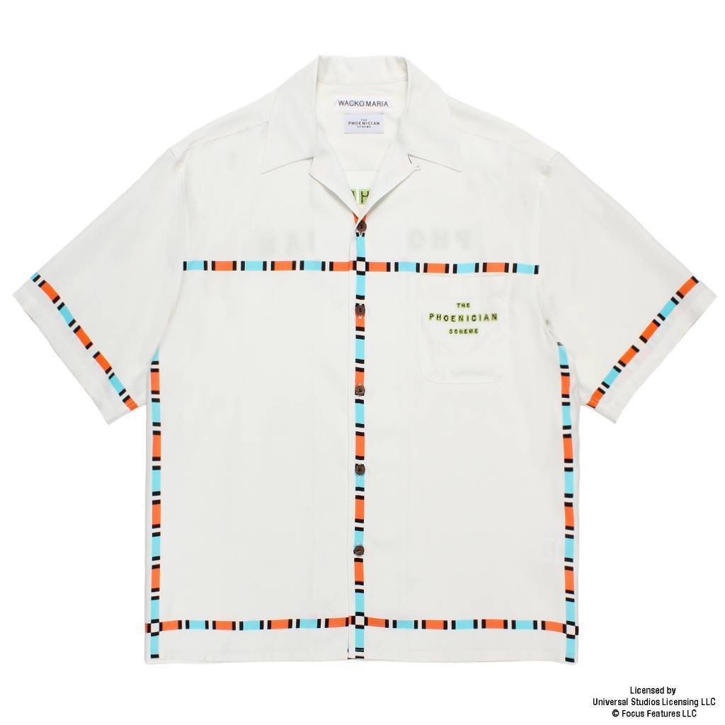 THE PHOENICIAN SCHEME | S/S HAWAIIAN SHIRT ( TYPE-1 ) #WHITE [TPS-WM-HI01]