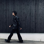 Rustic Edged Easy Rider's (VEGETABLE TANNING PIG LEATHER) #BLACK [M-P1-LW3]