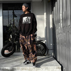 RIPSTOP BALLOON CARGO PANTS #ORANGE CAMO [SS24-B01]