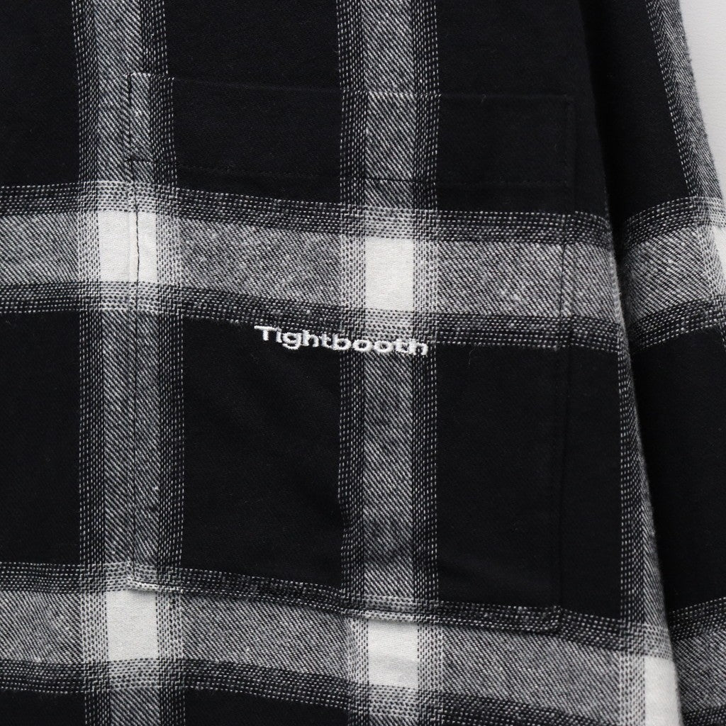 格紋長袖襯衫 #黑色 [FW25-S01]