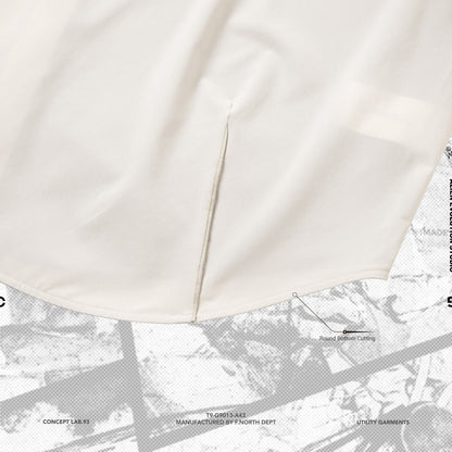 AES | 「G.A.T-01S」 D-Layer Reconstruct Shirt #WHITE [GOOPI-24AW-SEP-06]