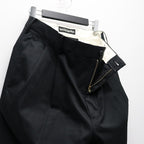 DOUBLE PLEATED CHINO TROUSERS #BLACK [26SS-WMP-PT12]