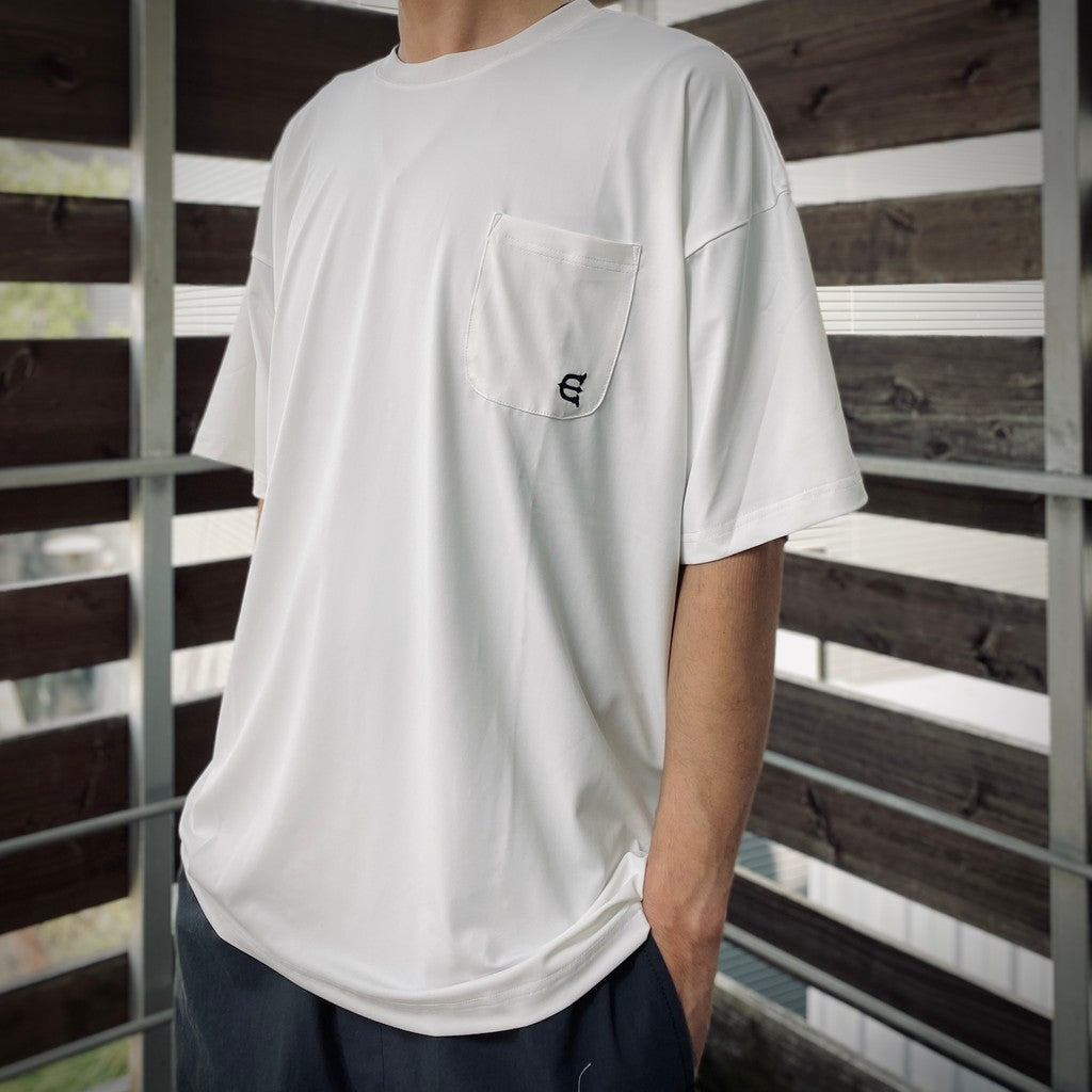STRETCH FIBER POCKET TEE #White [25SS-T03]