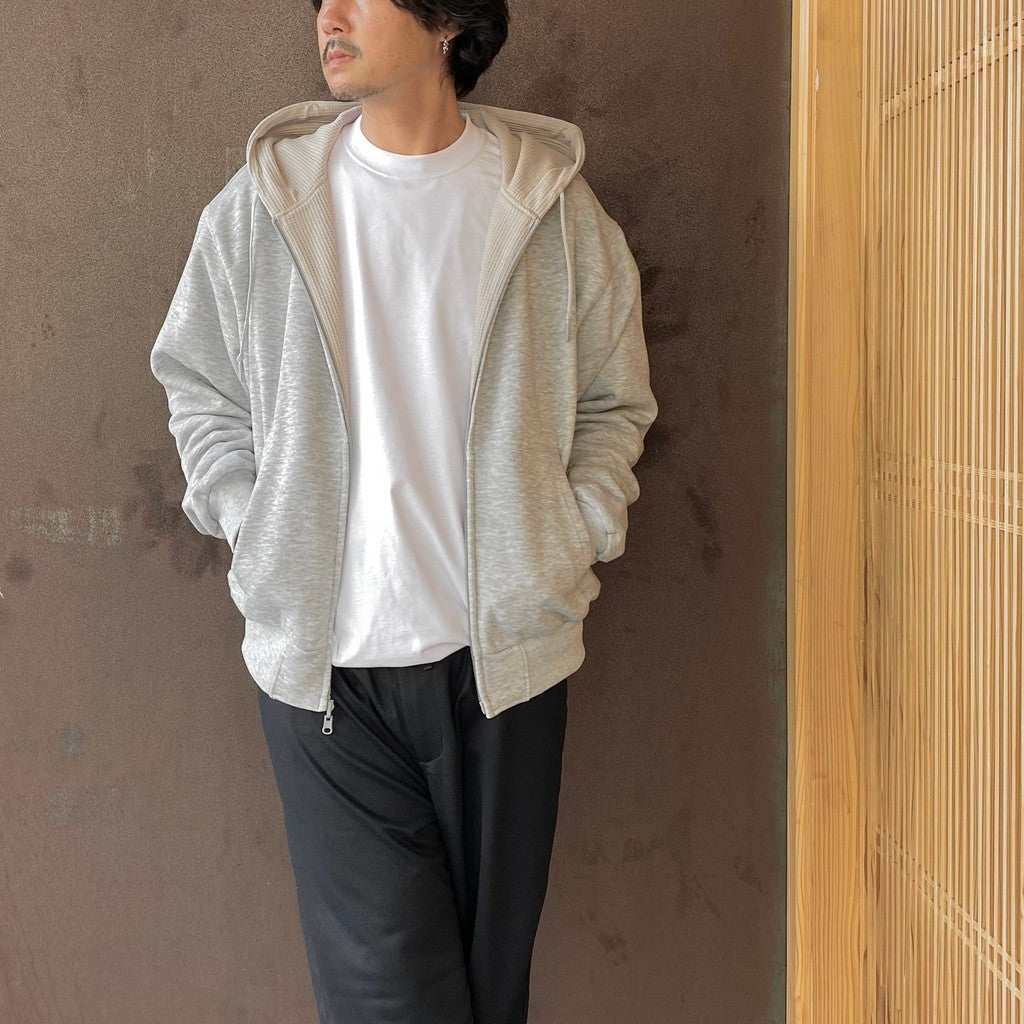 TECH SWEAT DOUBLE FACE PARKA #HEATHER GRAY [BE-54026W]