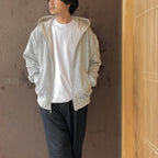 TECH SWEAT DOUBLE FACE PARKA #HEATHER GRAY [BE-54026W]