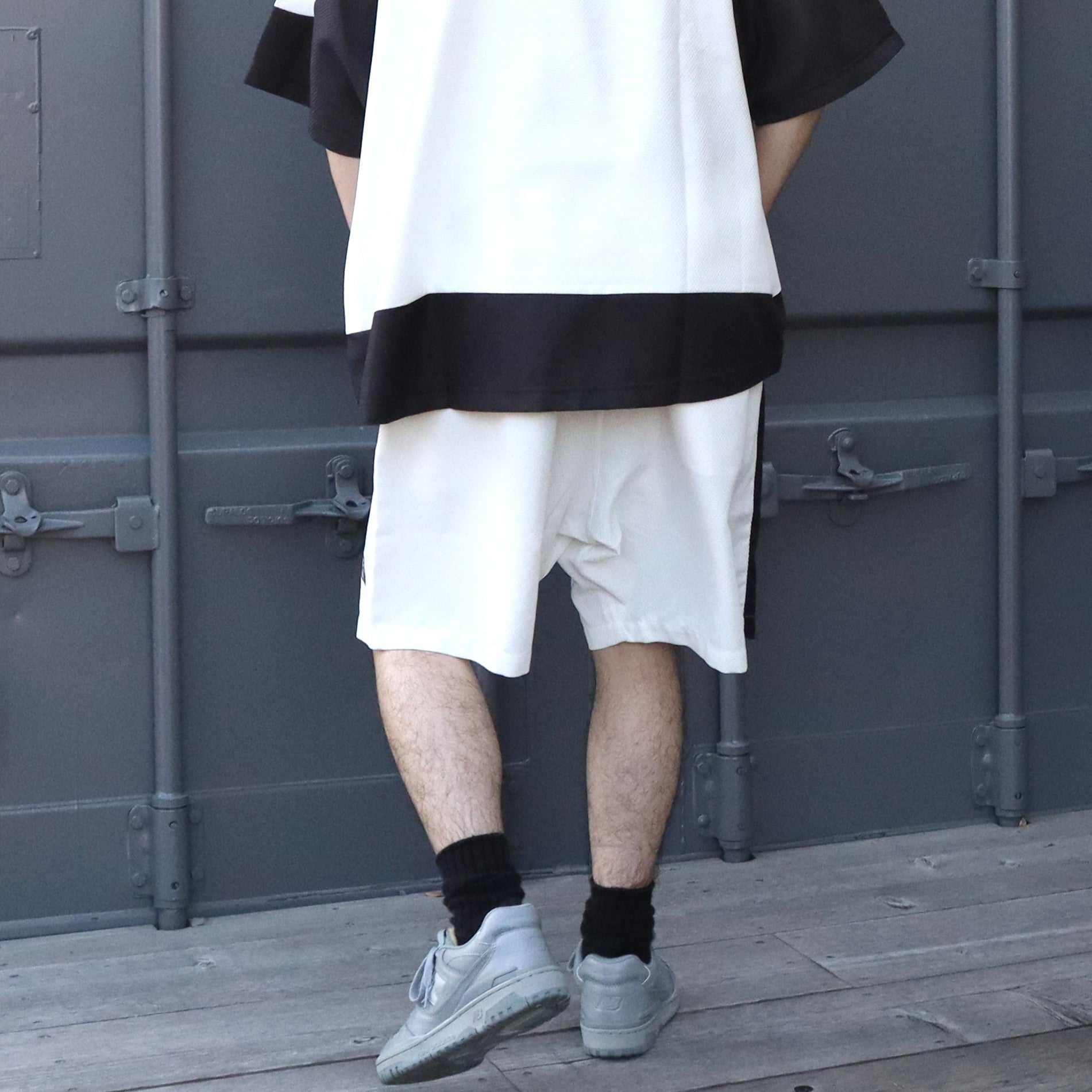 COLLEGE DOBBY SHORTS #White [SU25-B05]