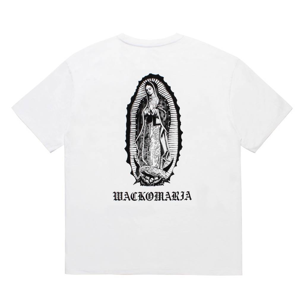 WASHED HEAVY WEIGHT CREW NECK T-SHIRT ( TYPE-1 ) #WHITE/BLACK [26SSE-WMT-WT01]