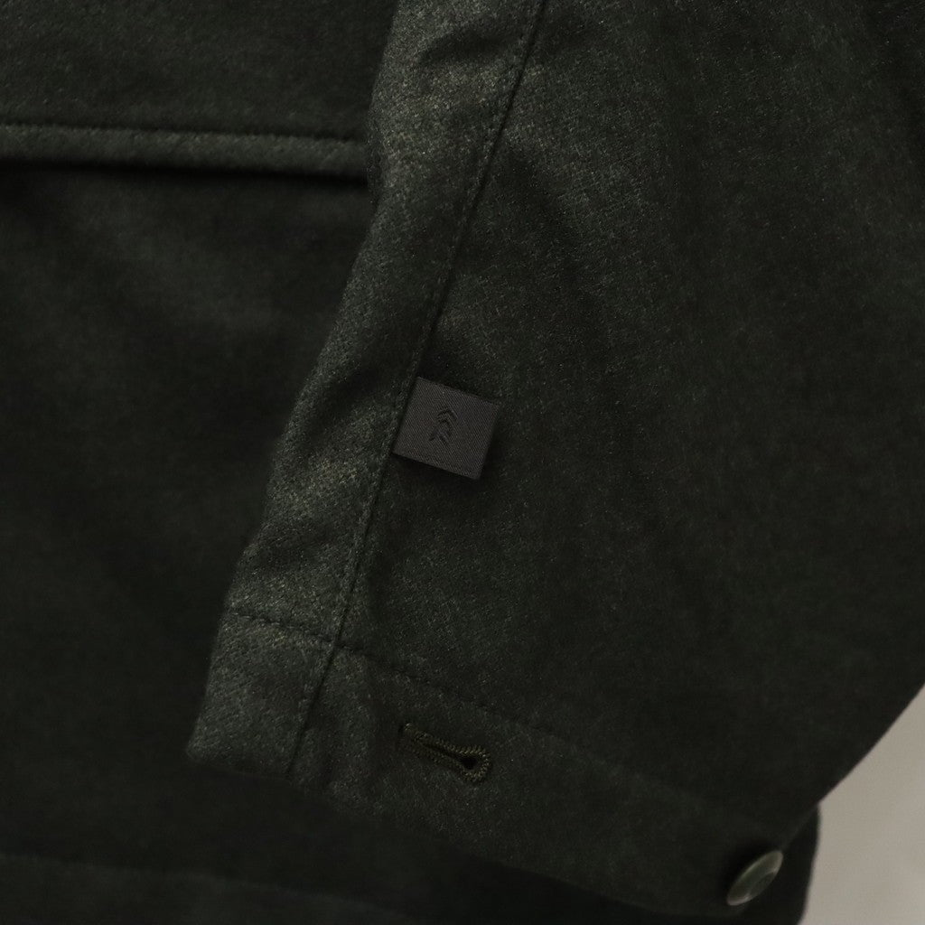 TECH LOOSE 2B JACKET FLANNEL #D.OLIVE [BJ-32026W]