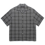 OMBRE CHECK OPEN COLLAR SHIRT S/S ( TYPE-3 ) #GRAY [25SS-WMS-OC20]