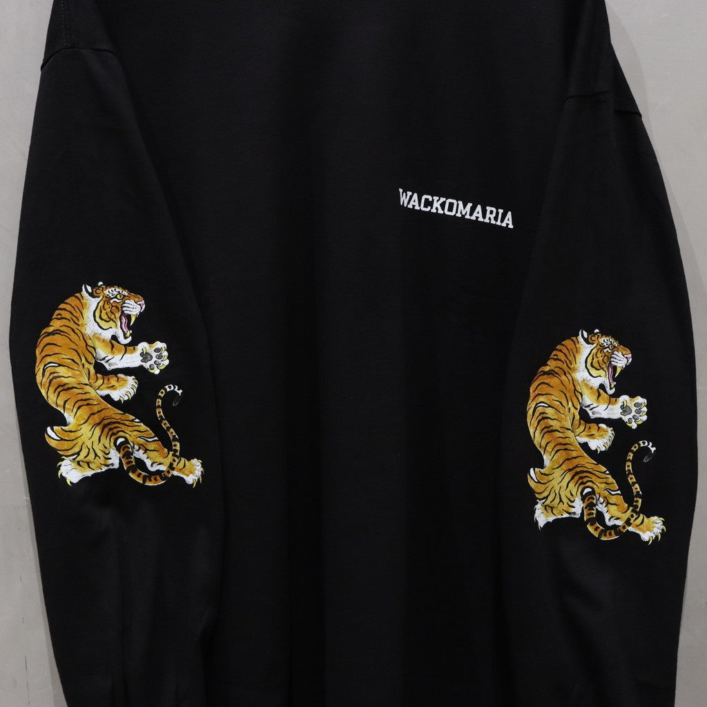 TIM LEHI | CREW NECK LONG SLEEVE T-SHIRT ( TYPE-3 ) #BLACK [24FW-WMT-LT03]