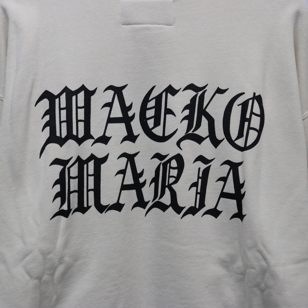 DEATH ROW RECORDS | WASHED MIDDLE WEIGHT CREW NECK SWEAT SHIRT #IVORY [DEATHROW-WM-SS03]