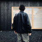 LEATHER SWING TOP #BLACK LEATHER [sn25f001]