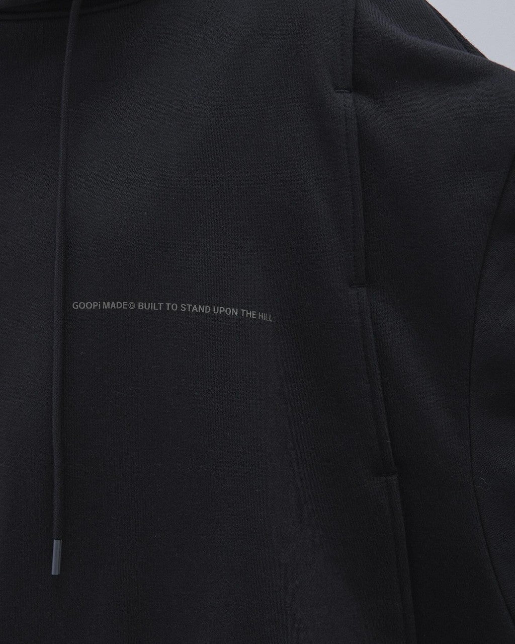 G7-H3 "Mantle" Double-Layer Hoodie #BLACK [GOOPI-23AW-JAN-03]
