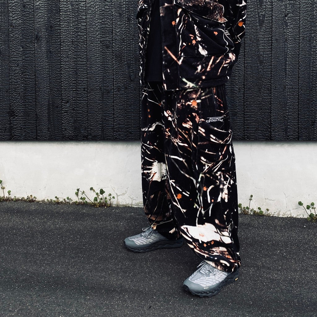 TACTICAL VELOUR CAMO BALLOON PANTS (TIGHTBOOTH x BES) #Camo [SS26-RC09]