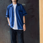 KNIT SHIRT ( TYPE-2 ) #BLUE [26SS-WMK-KN02]