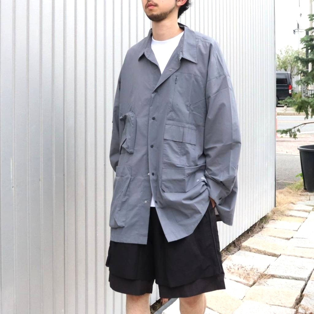PERTEX UTILITY LONGLINE SHIRT #GRAY [FPA02261U0004]