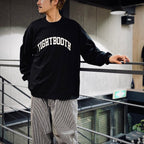 COLLEGE L/S T-SHIRT #Black [SS25-T03]