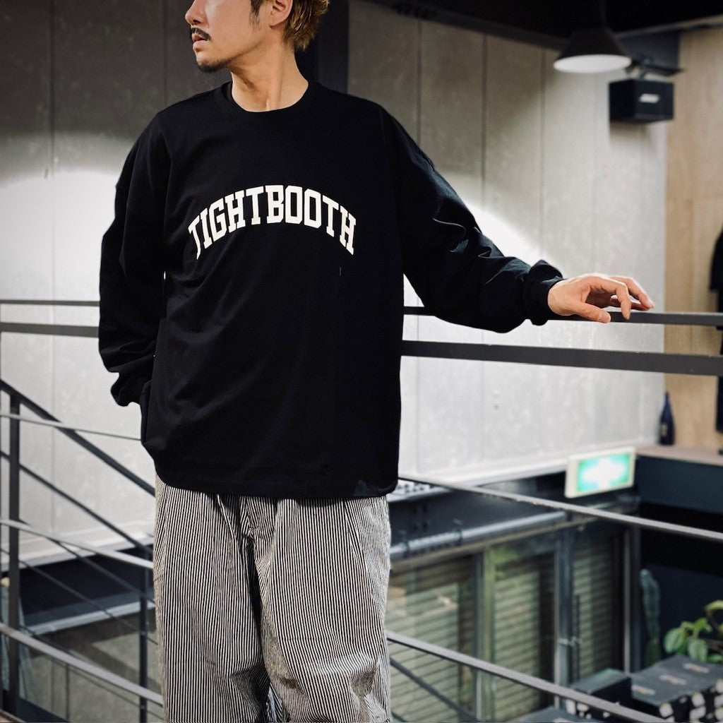 COLLEGE L/S T-SHIRT #Black [SS25-T03]