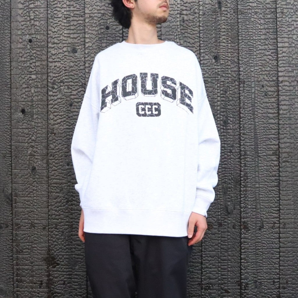IS-NESS | SWEATSHIRT_HOUSE #ASH GRAY [CCC-263C007]