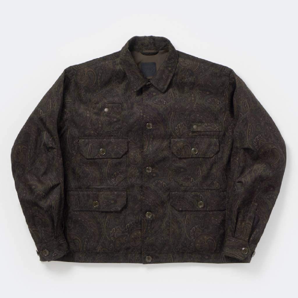 TECH FLYING SHIRT CORDUROY PAISLEY #D.BROWN [BE-88026W]